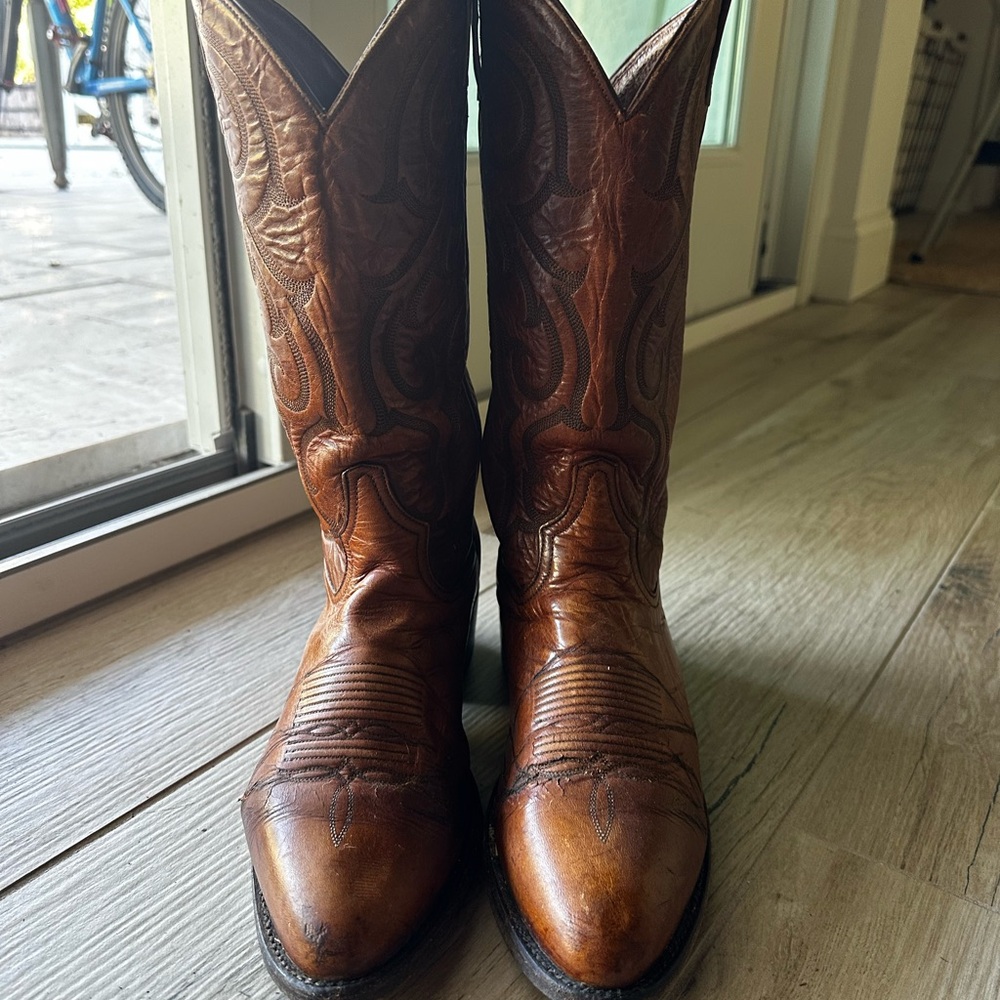 Tony Lama Rich Brown Western Boots